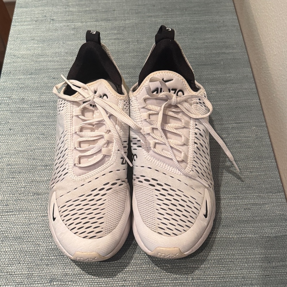 Nike Women's Cream and Black Sneakers